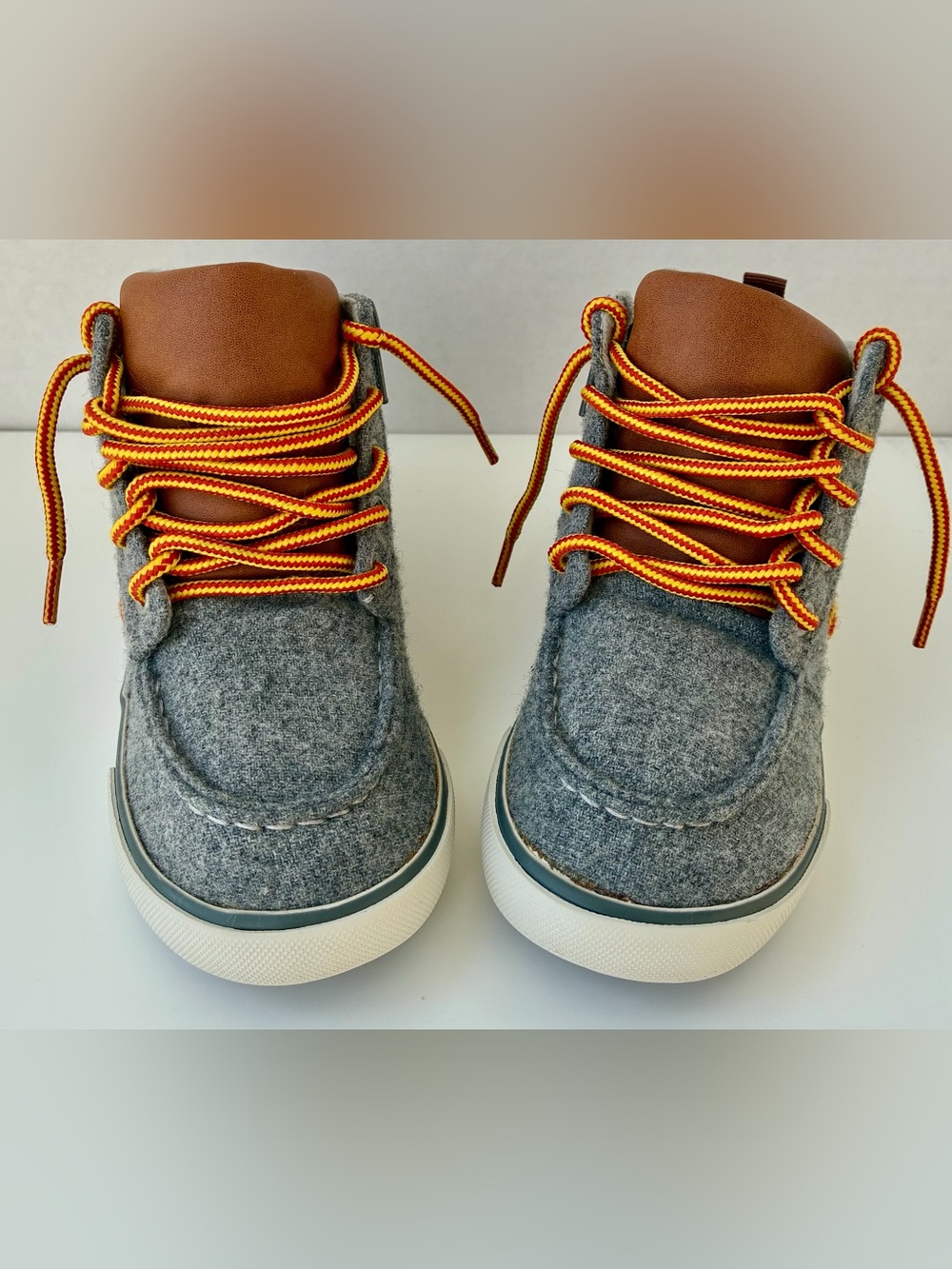 Baby Gap Wooly Hi Top Wool Shoes-Toddler Size 9 - Oxide Gray Pre-Owned -33081800